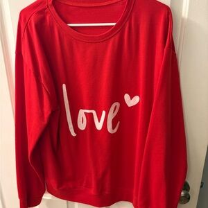 Red Love Sweatshirt